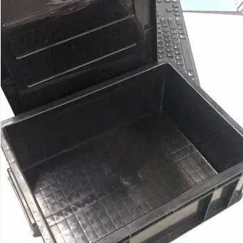 PP ESD Storage Container with Lid, 360 × 275 × 130 mm