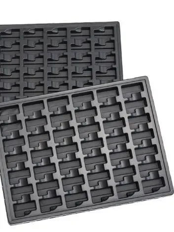 Custom Black ESD Blister Trays for Electronic Components