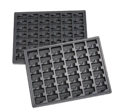 Custom Black ESD Blister Trays for Electronic Components