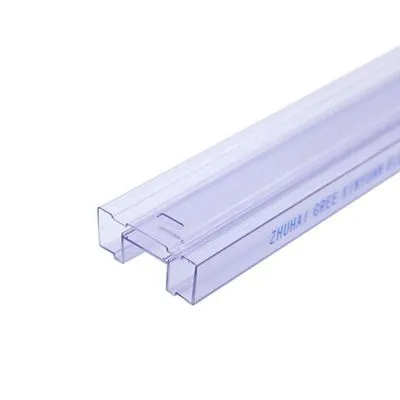 Transparent Perforated PVC/PETG IC Packaging Tubes product view 3