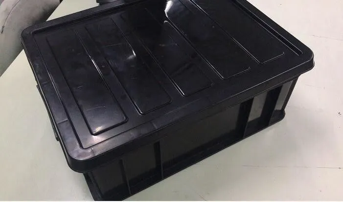 PP ESD Storage Container with Lid, 360 × 275 × 130 mm product view 2